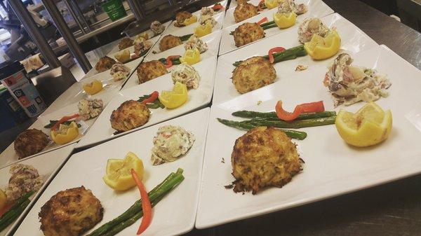 Crab Cake Appetizer Dish