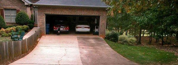 Before and After on a driveway