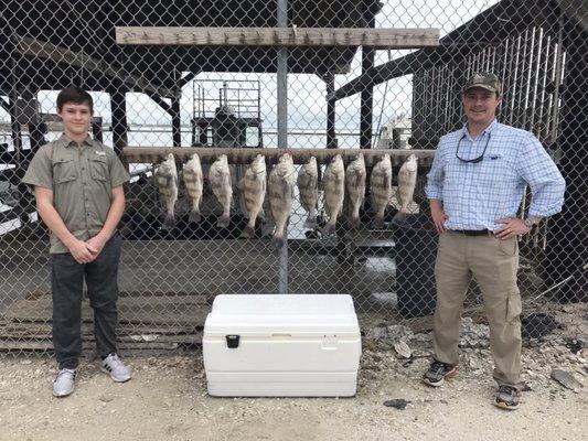 Limits of Black Drum for Brian and his son!