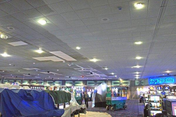 Acoustical Ceiling Cleaning at a Casino