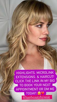 Highlights, Microlink Extensions, Haircut!