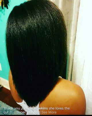 Client love...natural straight.