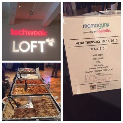 Event at #techweek #catering