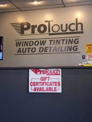 Pro Touch for tinting and detailing.