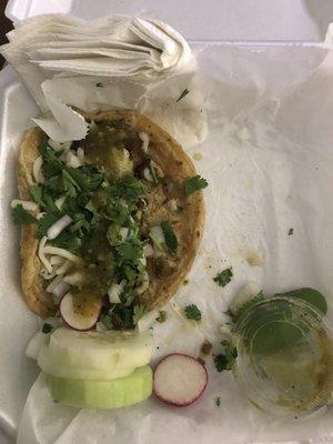 Asada taco