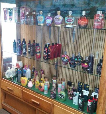 We have many different lotions in stock! And if we don't have it, we can order it!