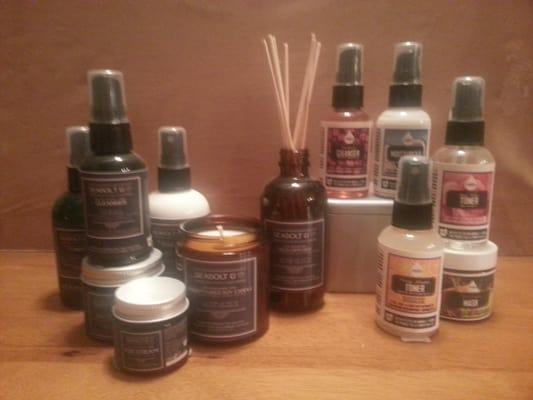 Try our proprietary all-natural products during your custom facial service or at-home regimen.