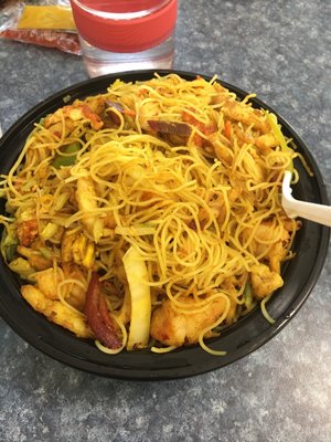 It is so good! Singapore noodles