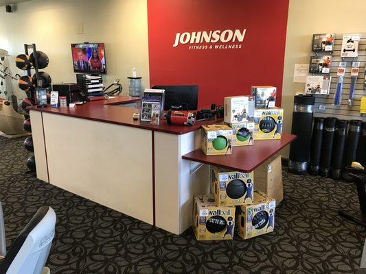 Johnson Fitness & Wellness has a great selection of accessories like medicine balls, stability balls, and more!