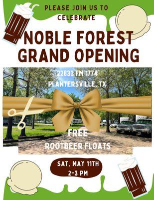 Noble Forest is now open for business!