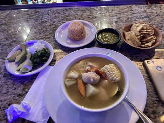 Caldo de Pollo (Chicken Soup) ~ Make tacos with meat ~ Freshest veggies ever~ TLC 3