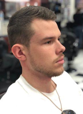 Men's business haircut