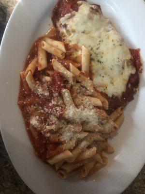 Veal parmigiana... omg so much veal