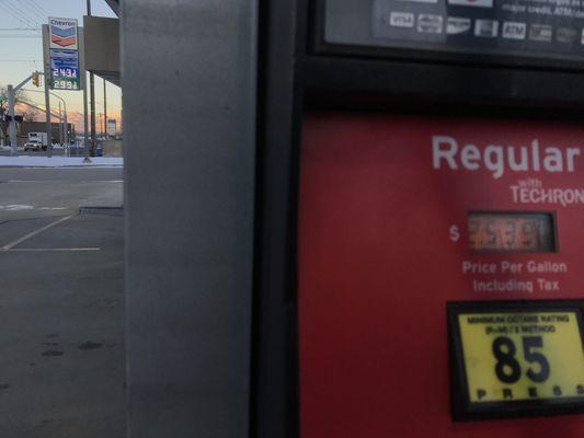 The 3 Price discrepancy on Regular Gas