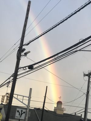 This rainbow followed us all the way home!! 2 hours..