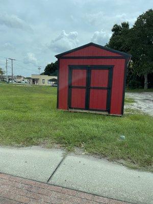 Talk shed with big doors!