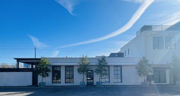 Front entrance of building