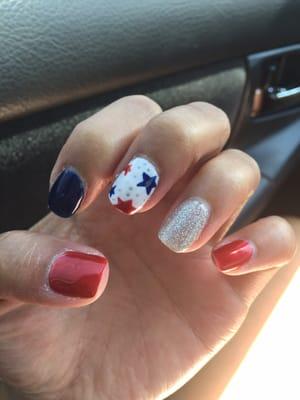 Patriotic nails $23