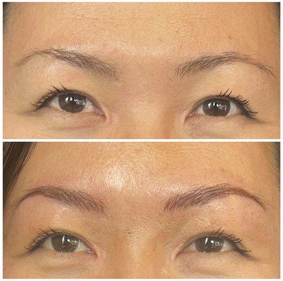 Natural eyebrow enhancement