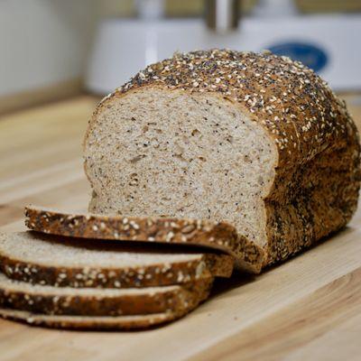 Fresh baked Big Sky Three Seed bread!