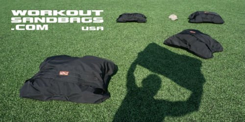 Workout Sandbags on grass