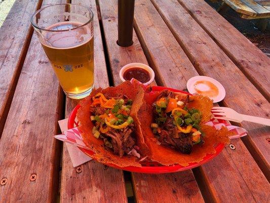 Tacos with Brisket Burnt Ends