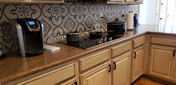 Custom painted cabinets