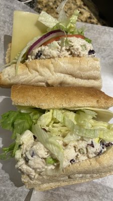 Daily special: cranberry chicken salad.