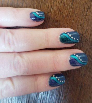 Another wonderfully crafted nail art by Joy.