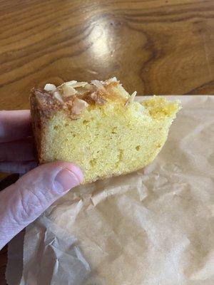 Lemon almond pound cake.