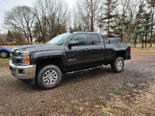 Final body shop repairs by Kulp ... 2016 Silverado looks brand new again.