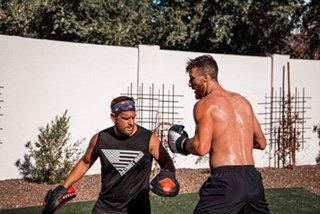 NBA Player Frank Kaminsky training with Patriot Owner Nick Janowitz