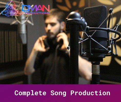 complete song production service that takes your song ideas from inception to delivery.