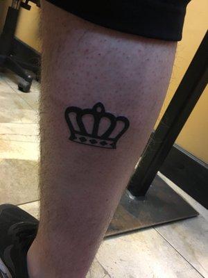 Crown on my calf