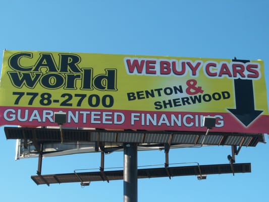 Car World billboard