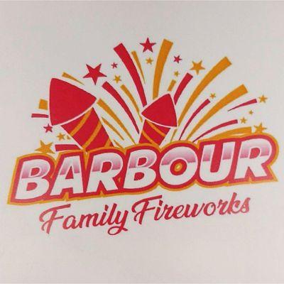 Barbour family fireworks logo