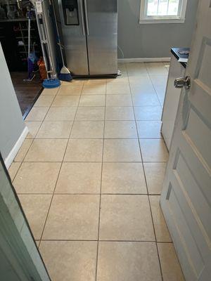 Tile and group cleaning before