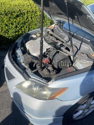 Camry with over heating issue