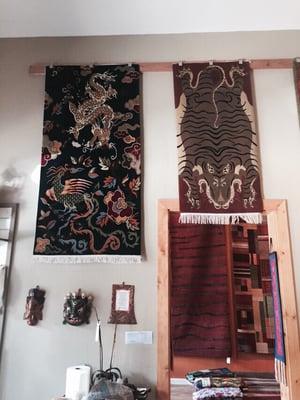 Traditional handmade Tibetan rugs