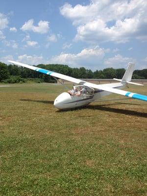 Glider Plane at Blairstown Airport