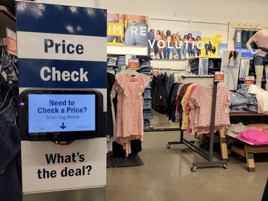 Love the price checker. Several throughout store.