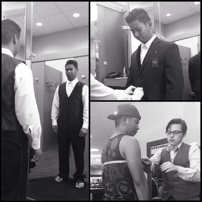 Just got done with my fitting for my bro Mark's wedding this Saturday  6/9/14