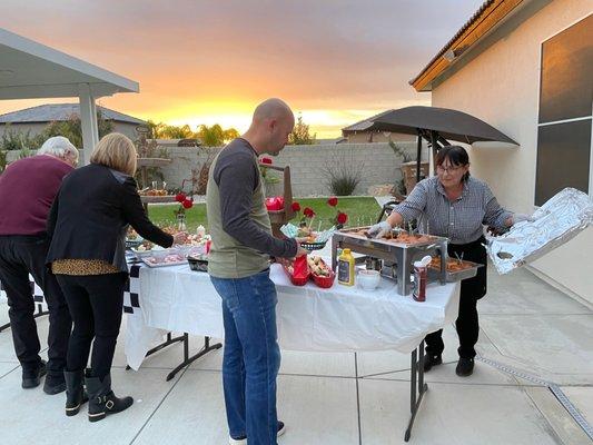 Catering set up