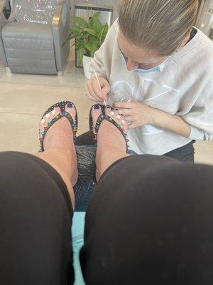 Pedi with Svetlana