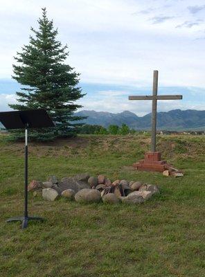 Outdoor worship during the summer at CtK