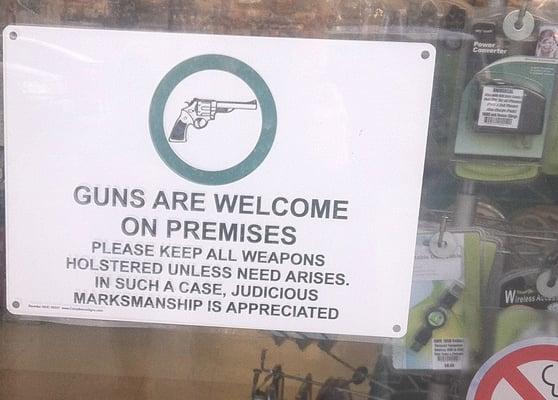 Yes, Valley Market is gun-friendly.