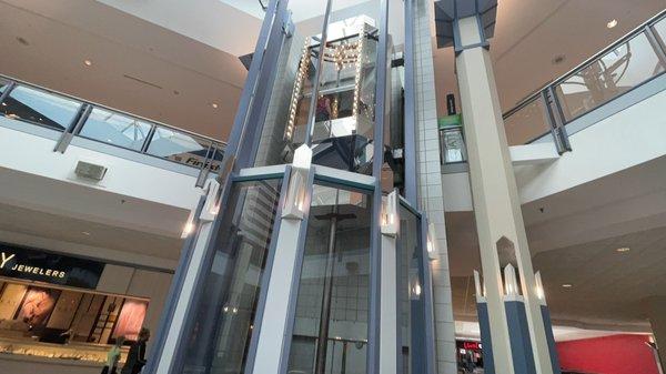 Fabulous glass elevator