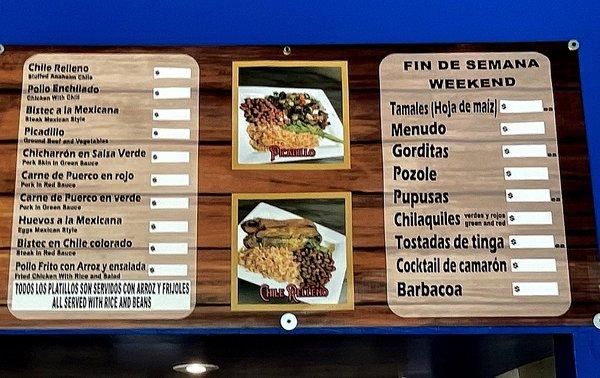 Menu Board (2 of 2)