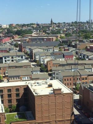 View of Baltimore city from their office