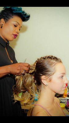 Fashion show hairstyle